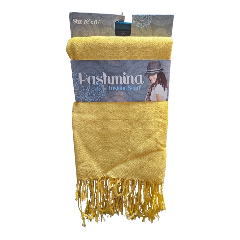 Pashmina Yellow Fashion Scarf